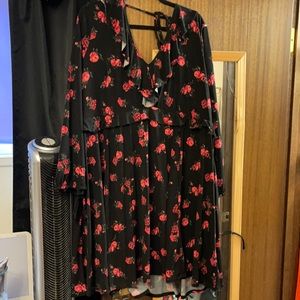 Torrid plus size roses dress